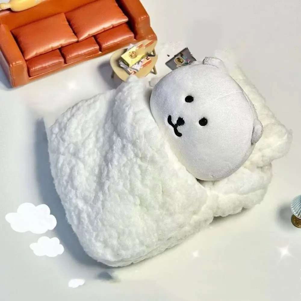 

Fashion 10cm Doll Cotton Blanket Plush DIY Bear Keychain Cartoon Doll Accessories Home Decoration Gift