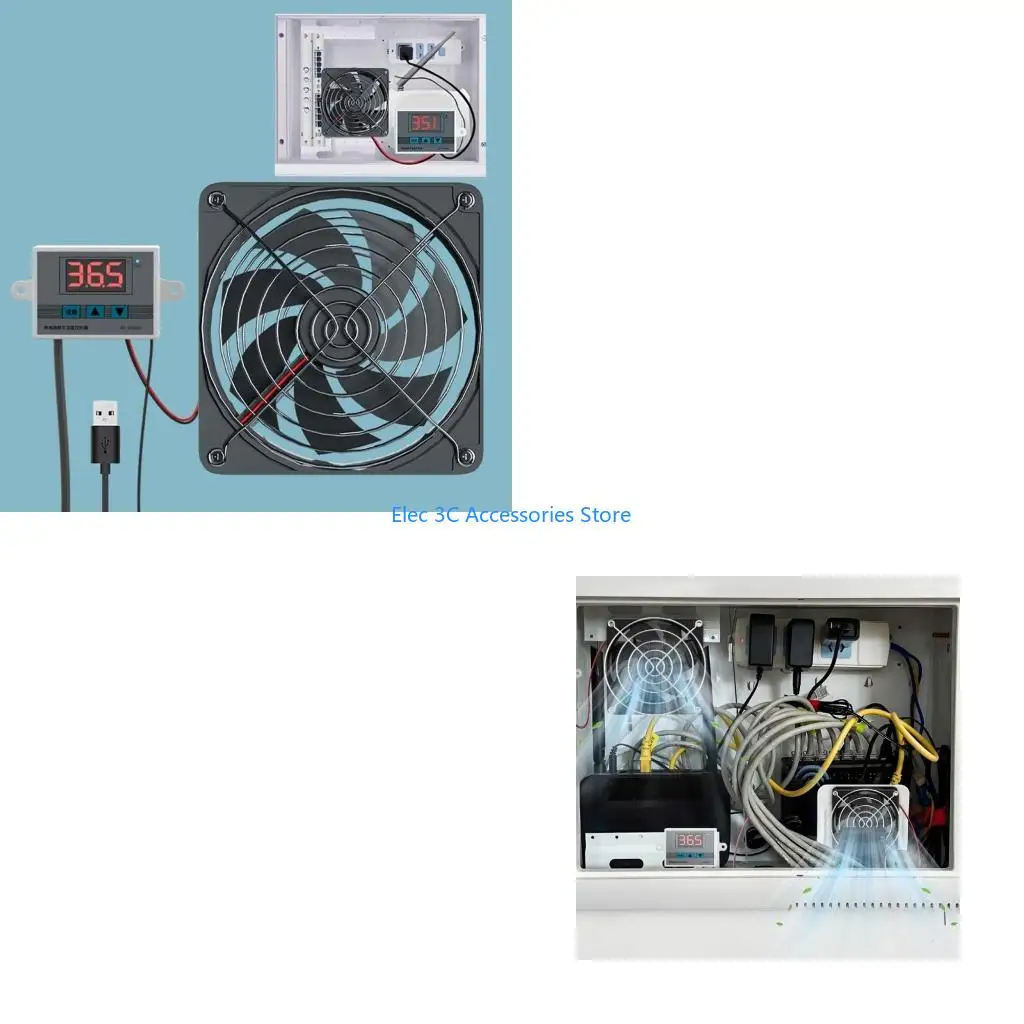 

Y51A MultiSpeed 80mm Cabinet Cooling Fan for Plant House and Electronic Consoles