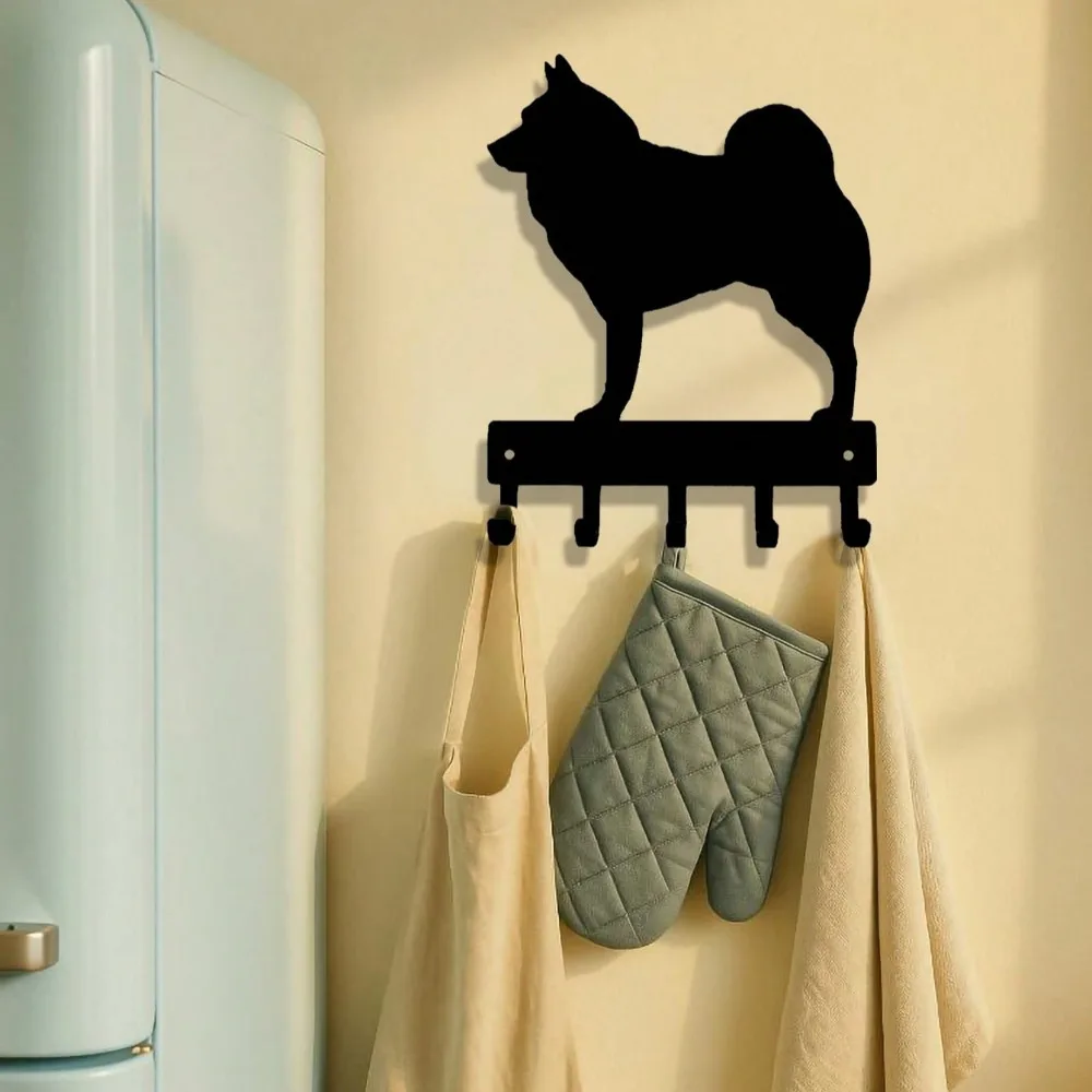 Elegante gancho de pared de metal negro: organizador funcional y decorativo para abrigos, utensilios y toallas, mejora el estilo de cualquier habitación