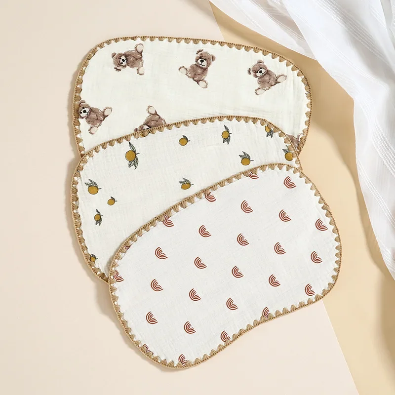 Cotton Muslin Baby Towel Thin Pillow for Newborn Burp Cloths Baby Stuff Infant Flat Pillow Bedding Babies Accessories