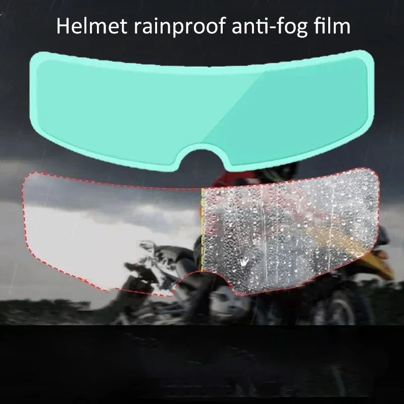 Anti-Fog Regen Film Motorrad Helm Aufkleber Elektroauto Reiten Schutzhelm HD Anti-Ultraviolett Wind linsen Helm Zubehör