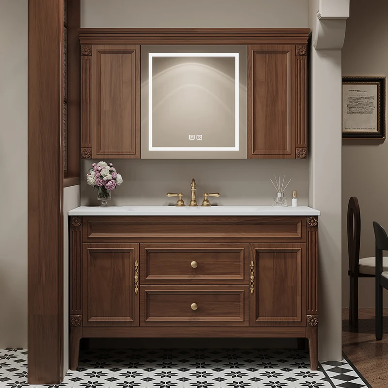 

Американский мобильный шкаф для белья средневековья, шкафы для хранения в ванной комнате, зеркала для ванной комнаты, шкаф Duur информационная мебель