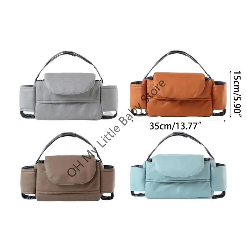 M76C عربة منظم حقيبة عربة منظم متعدد الوظائف عربة طفل عربات التي تجرها الدواب حقيبة التخزين يدفع باليدين المنظم حقيبة سفر هدية