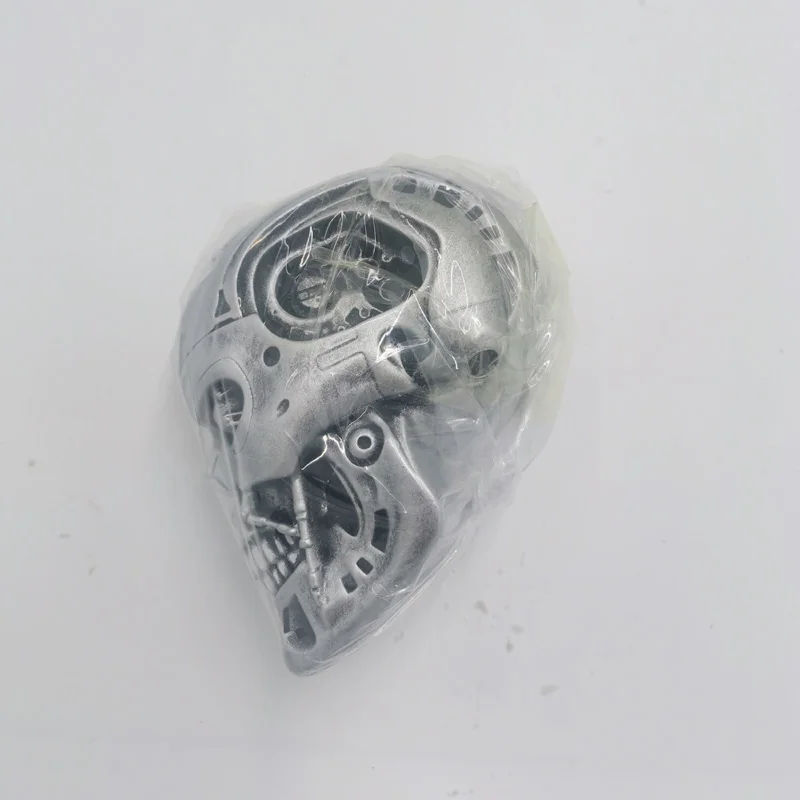 14cm 터미네이터 해골 T800 Arnold Schwarzenegger 수지 그림 동상 장난감 해골 머리 컬렉션 모델 책상 장식