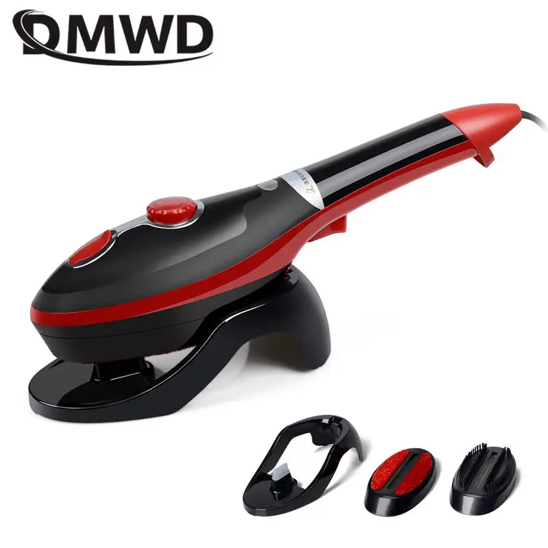 DMWD Handheld Garment Steamer Ceramic Bottom Plate Mini Electric Iron Portable Steam Brush Ironing Machine For Travel Household