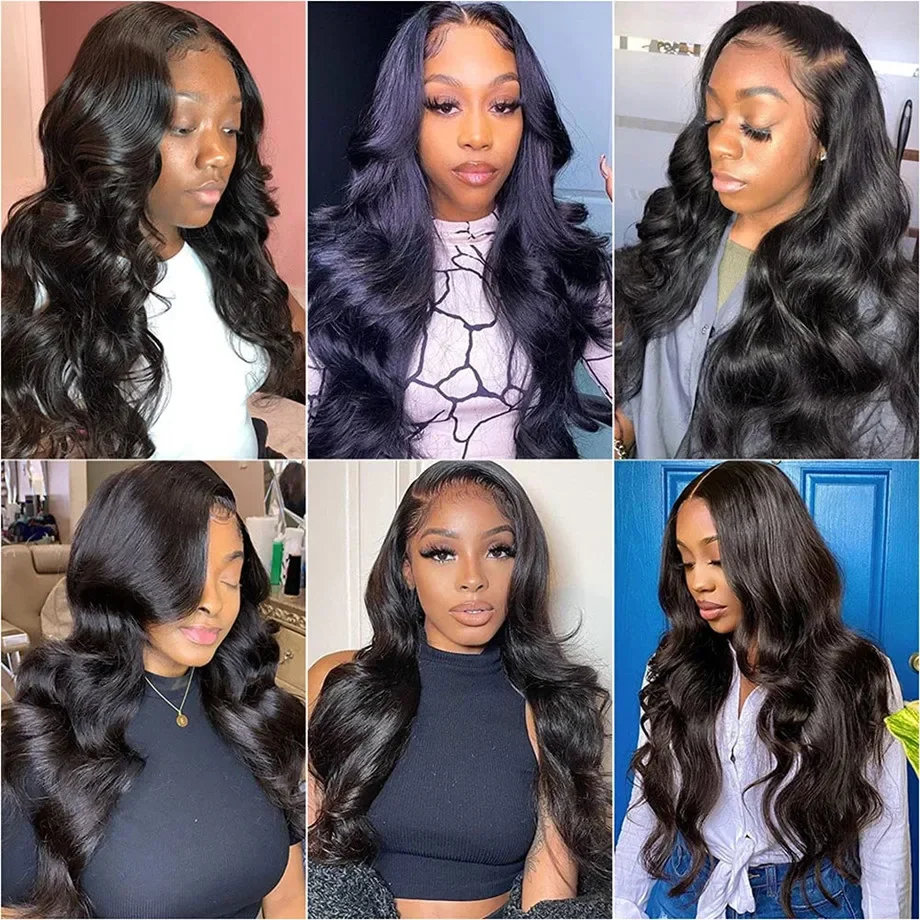 Body Wave 250 Density Glueless Wigs 13X4 HD Lace Frontal Human Hair 40 Inch Remy Transparen Pre Plucked Brazilian Wigs For Women