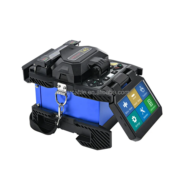 0rientek T44 T45 Optical Welding 4.3-inch Touch Screen Maquina De Fusao Empalmadora De Fibra Fusion Splicer With Fiber Cleaver