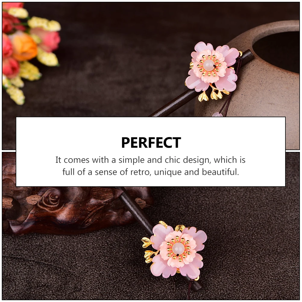 

Retro Hair Accessories Wooden Hair Stick Durable Practical Girls Elegant Photography Ceremonies Festivals Ancient Parties