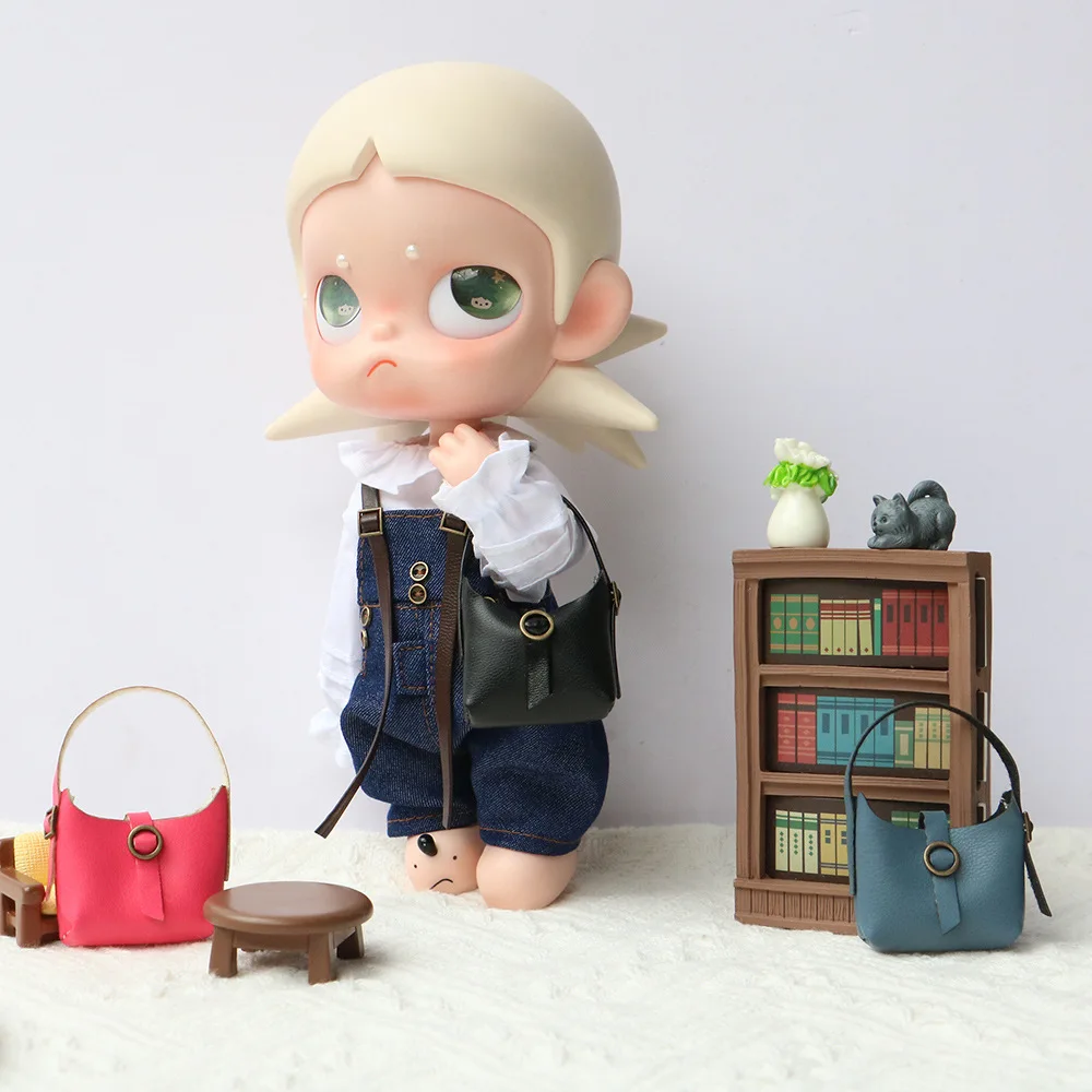 2026 Mini Women Clothes Leather Bag Decorative Baby Bags Gazi Sister Portable Bucket Crossbody Case Holder Long-legged Organizer