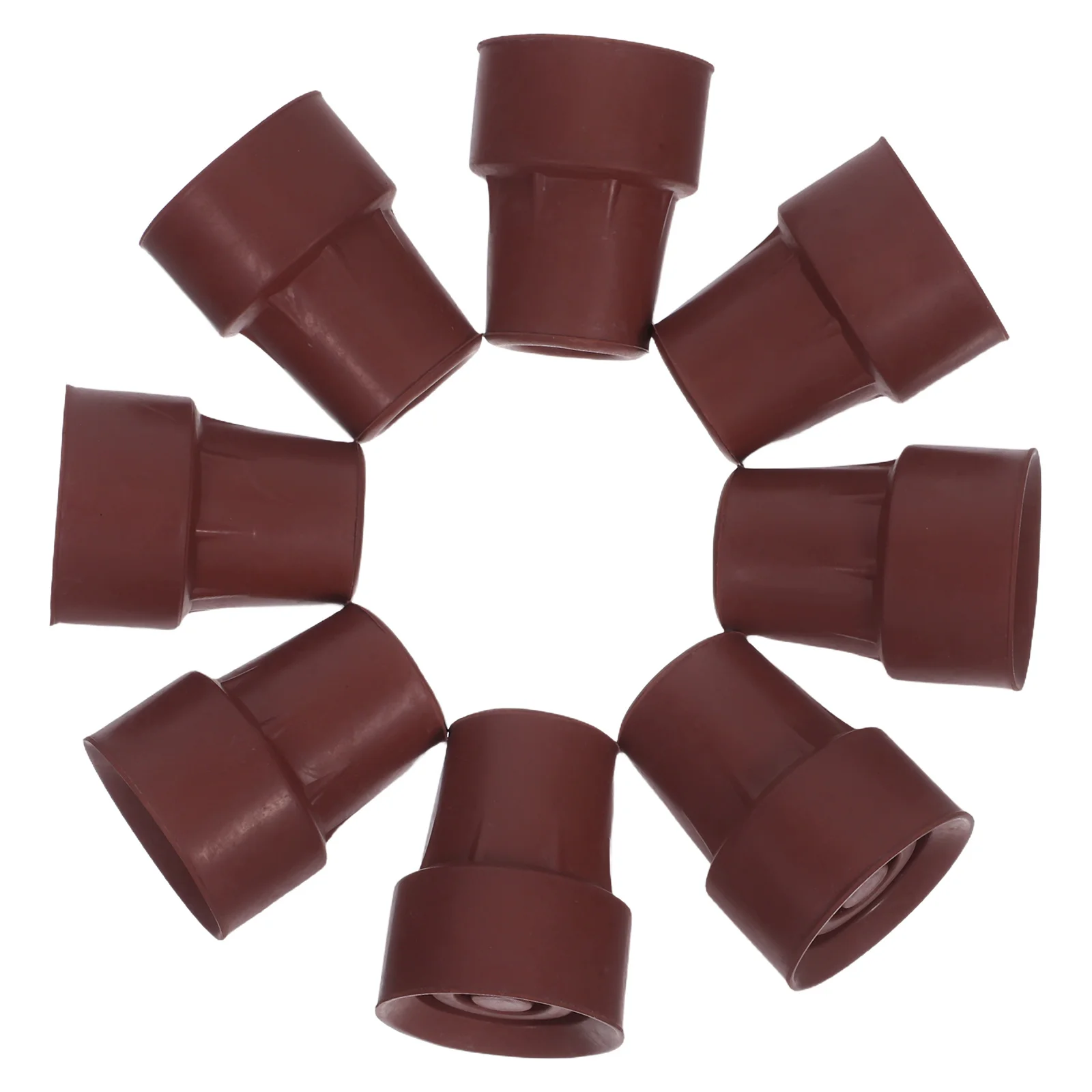 

8 Pcs Trekking Pole Anti-slip Foot Pad Rubberwalking Stick Tip Pads Detachable Rubberhiking Accessory Poles Replacement Elder