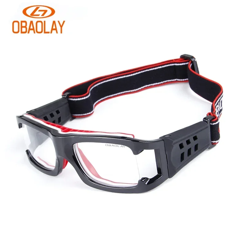 OBAOLAY Durable Sports Glasses Prescription Basketball Glasses Full Frame Basketball Glasses Professional Basketball Eyewear