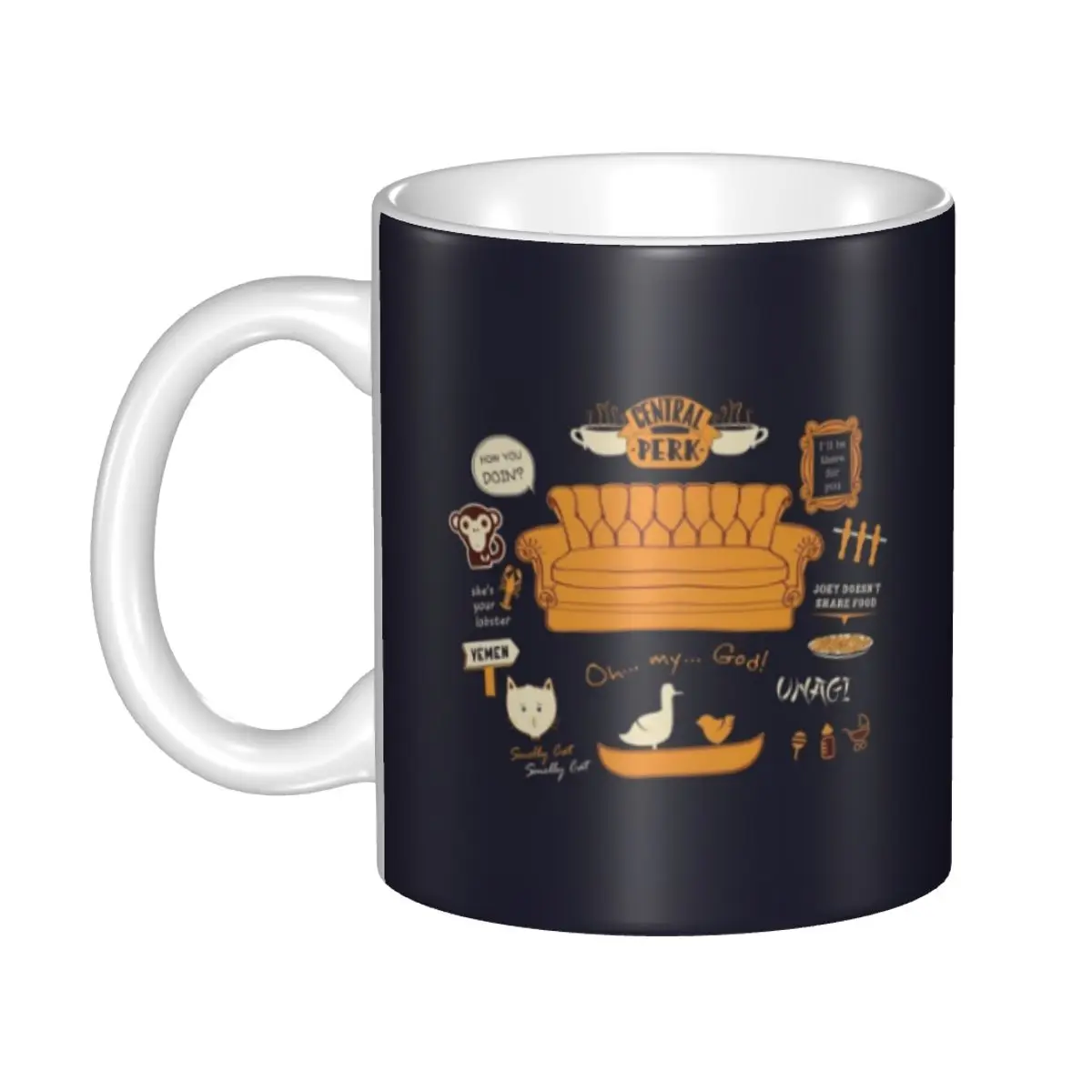 

Personalized Friends Coffee Mug DIY Classic TV Show Ceramic Tea Milk Cups
