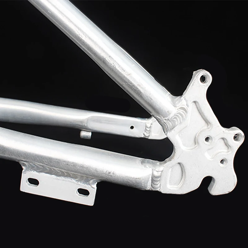 DIY Folding Bikes Bicycle Frame 20 Inch Aluminum Alloy Oil Disc Brake Frameset Blank Rough Bicycle Parts 135mm