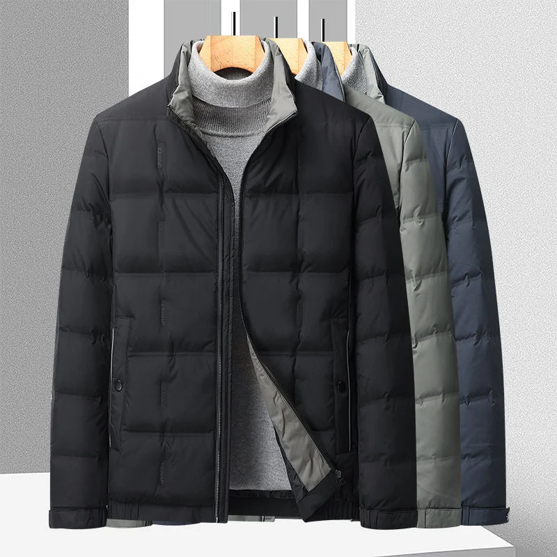 2024 inverno addensare cappotto uomo giacca casual uomo piumino d'anatra bianco di alta qualità uomo, parka caldo M-4XL