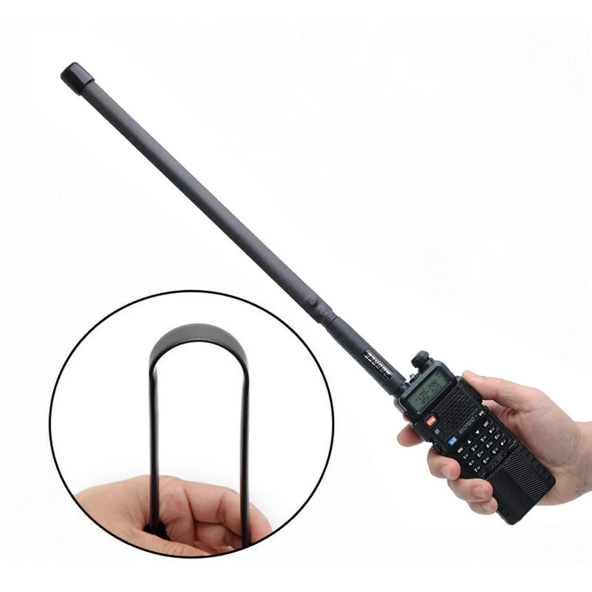 ABBREE Antena táctica SMA hembra doble banda plegable para radio - imagen 3