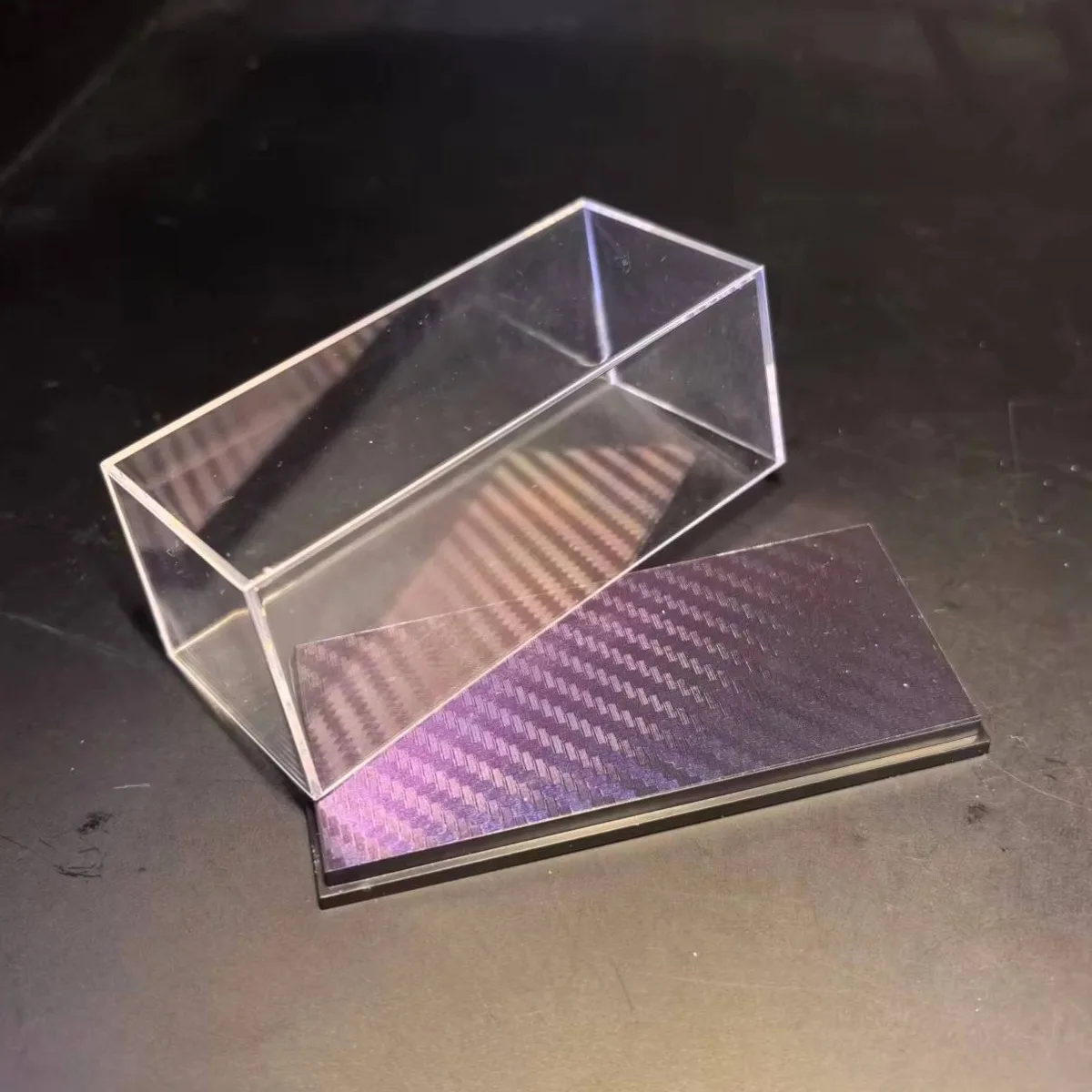 

Акриловая витрина 4,1 "x 1,8" Чехол для масштаба 1:64 1:87 Модель автомобиля Коллекционная фигурка Миниатюрная DIY Будинок Диорама