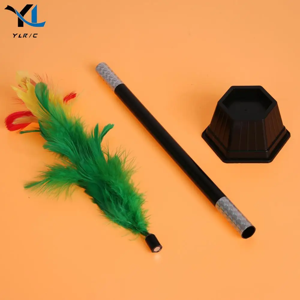 1 Set Magic And Tricks Comedy Easy Appearing Flower in Pot From Wand /Stick Vanishing Magic Tricks Toys Ideal Gift for Birthday