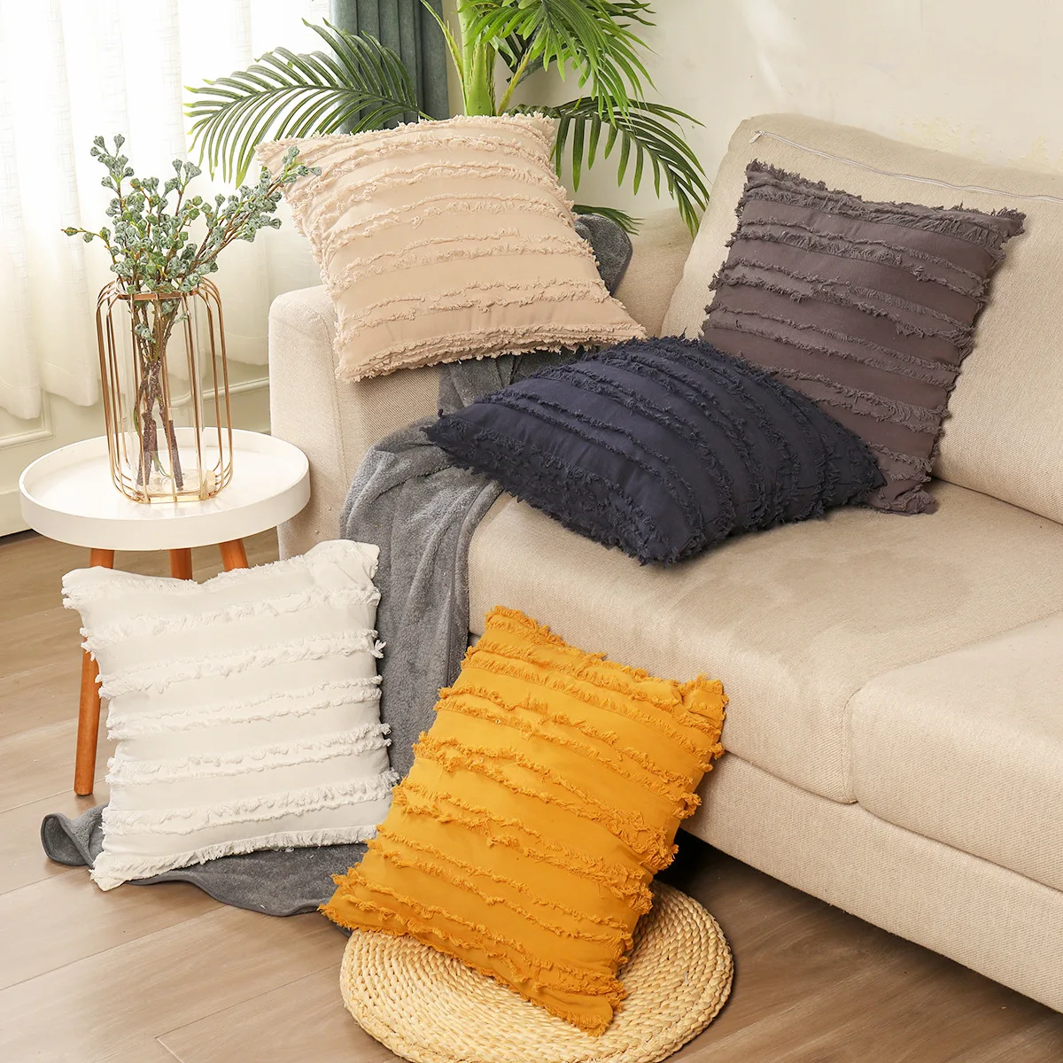 

Home Decor Nordic Style Cushion Cover Pillow Cover 45*45cm Boho Decorative for Living Room Sofa Home Accessories