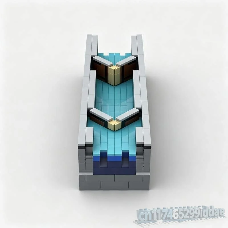532PCS Canal Lock v4 Water Architecture Model Custom Puzzle DIY Assembly Educational Toy Building Blocks Collection Display Gift