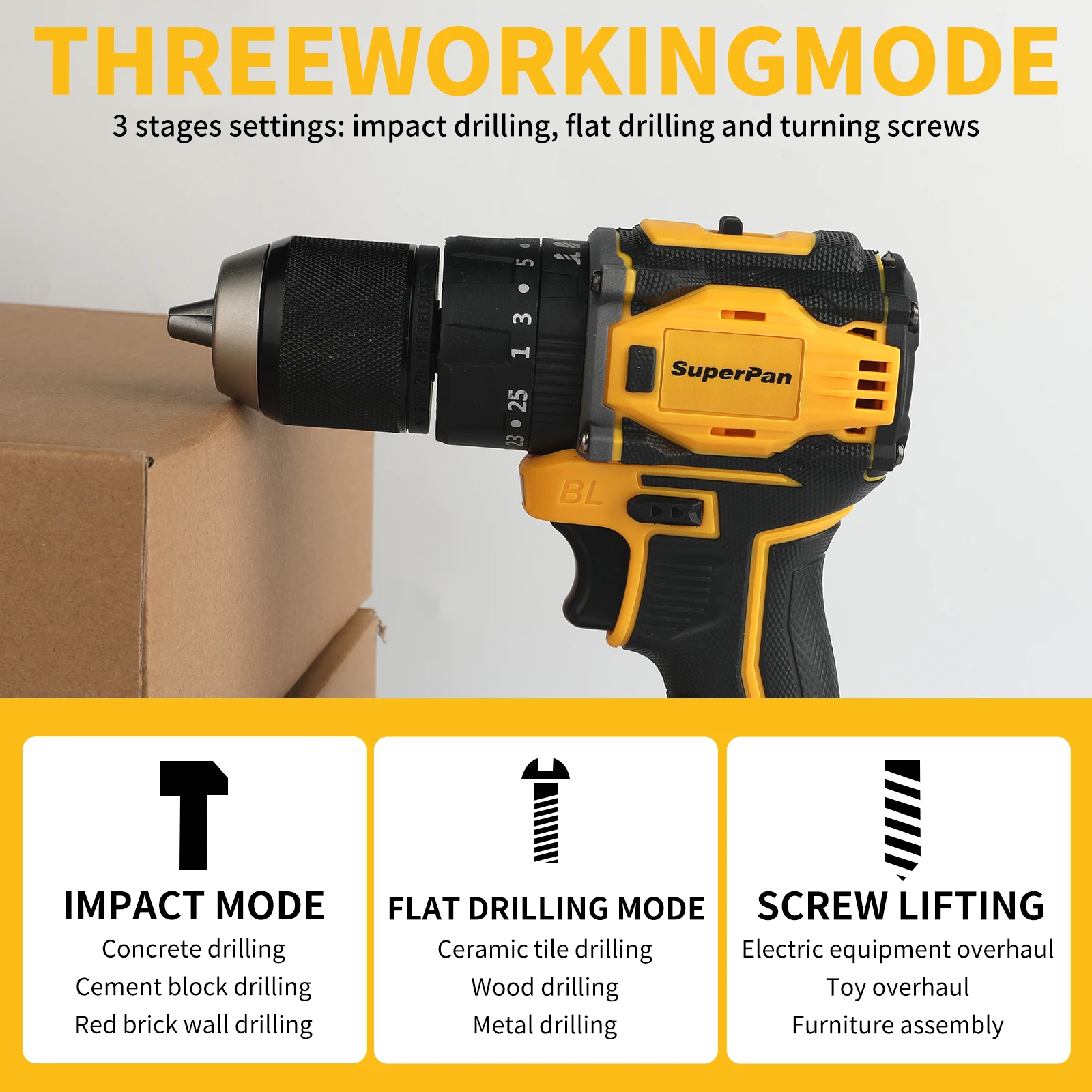 Metal wood ceramic tile precision drilling electric drilling machine For DewaltBattery pin (Excluding battery and power adapter)