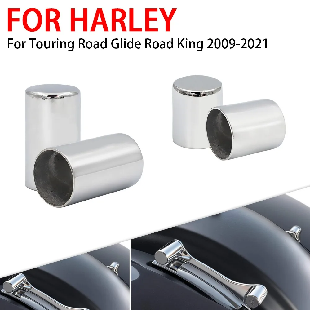 

4Pcs Motorcycle Docking Hardware Point Cover Magnet Lid For Harley Davidson Touring CVO Road King Electra Street Glide 2009-2025