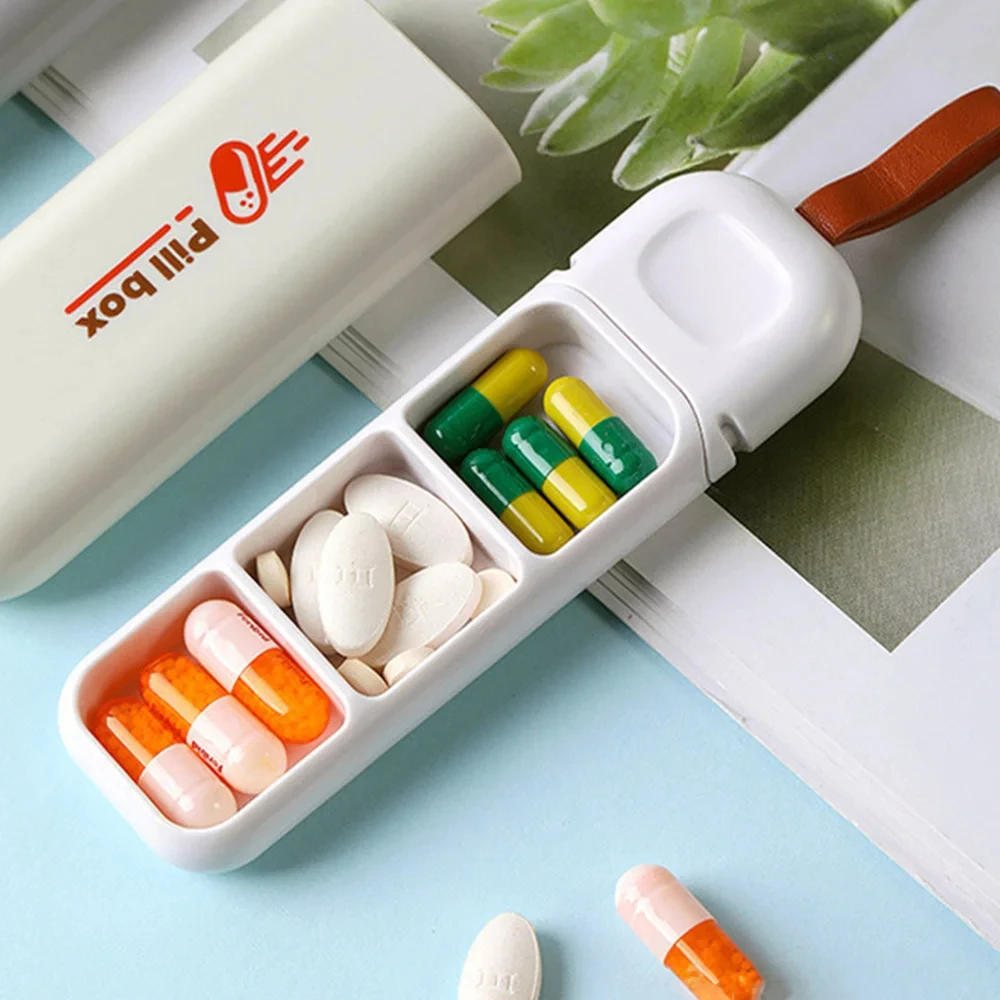 7 Days Fashion Portable Nordic Style Pill Box Tablet Pillbox Dispenser Medicine Boxes 3 Grids Dispensing Storage Kit Organizer