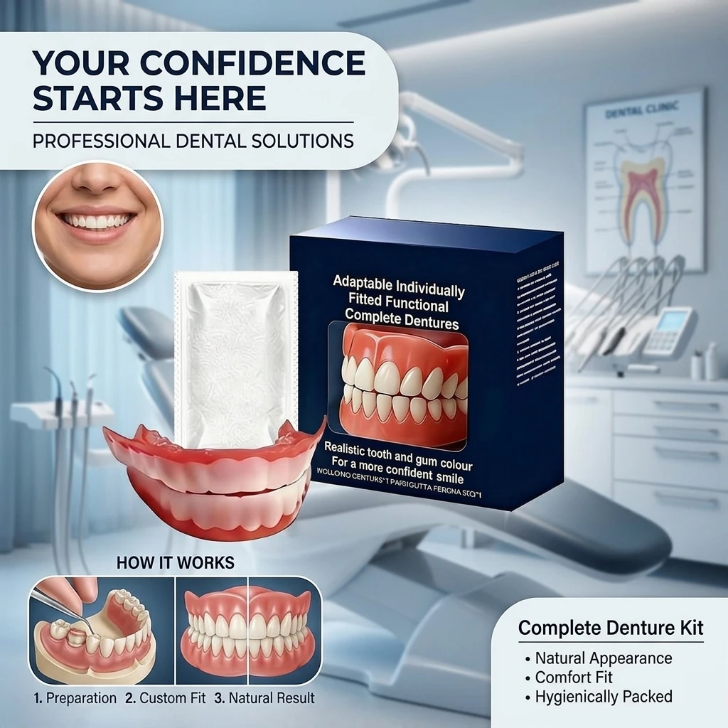 New Style All-Inclusive Dental Stickers Braces Decorative Stage Decoration Full Mouth Appliance Mock-Up Orthodontic Treatment Si