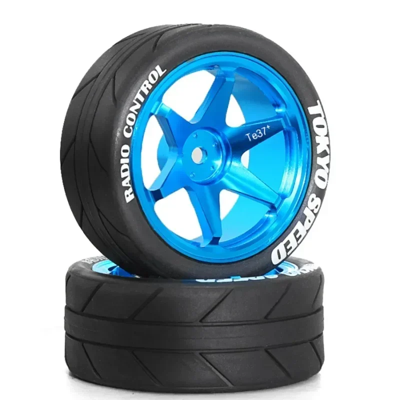 65mm Rally CNC High Strength Metal Wheel Tires for MJX HYPER GO 14303 14304 14302 14301 1/14 RC car Modification parts