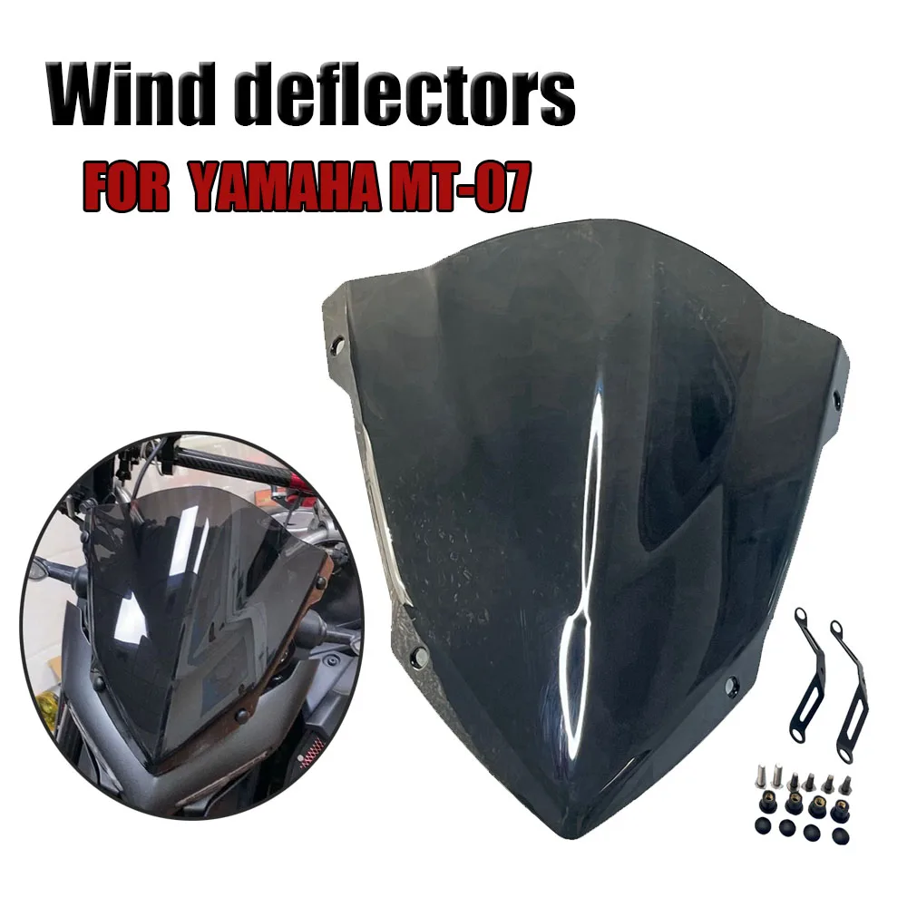 

Motorcycle WindScreen Windshield Wind Deflector For YAMAHAMT-07 MT 07 2018 2019 2020 accesorios para auto