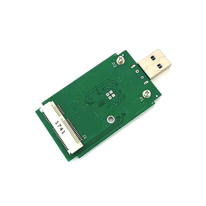 1 PCS Msata Solid State Portable Hard Drive Unpacked Mobile Adapter Board Dark Green