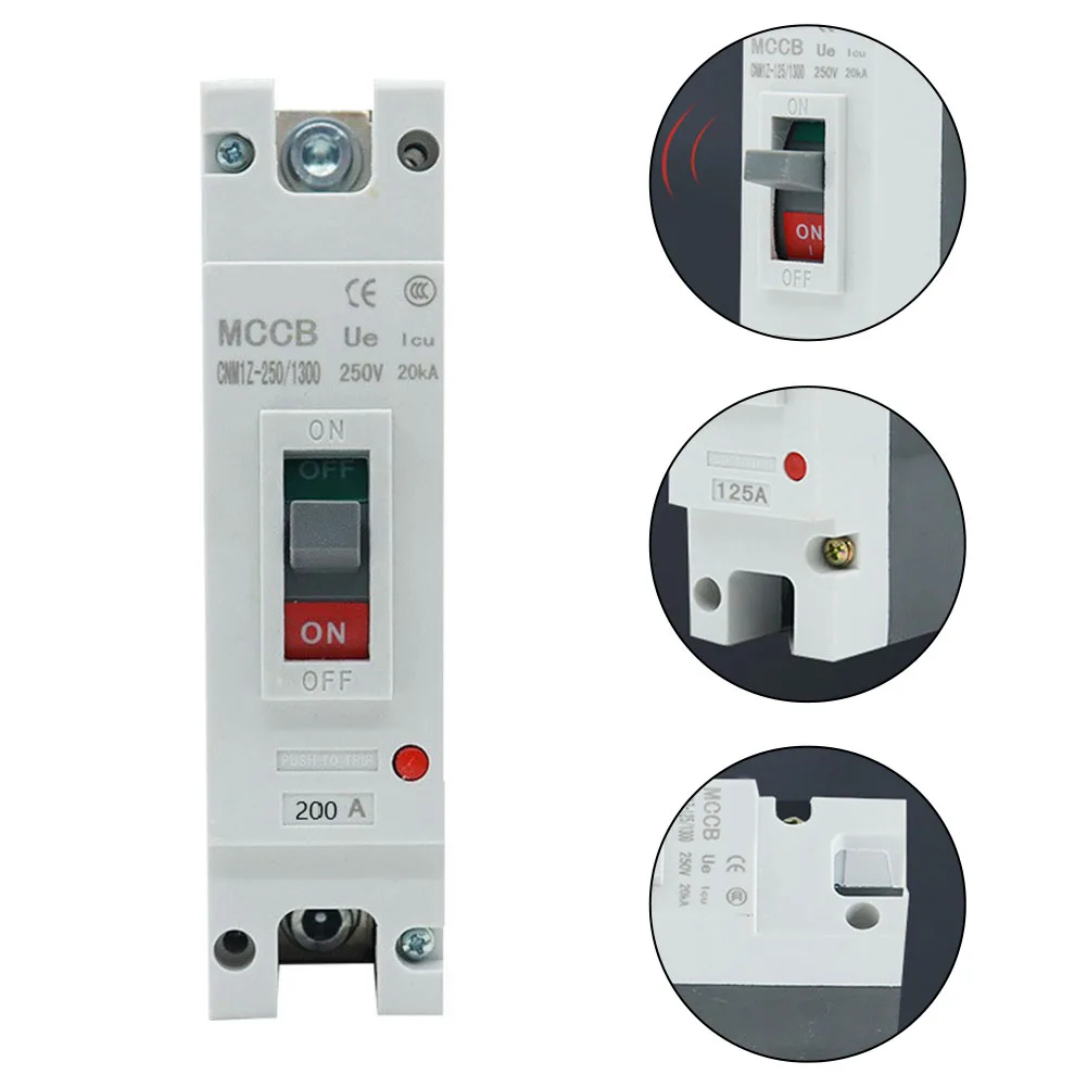 Solar Power Breaker DC Circuit Breaker For Power Distribution 12V-500V Voltage Range 1P Circuit Breaker 35KA Breaking Capacity