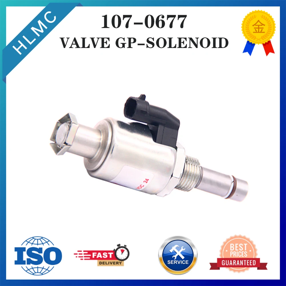 Replacement CA1070677 107-0677 1070677 Fuel Solenoid Valve For Truck 69D 769C 769D 771C Engine 3408E 3412E