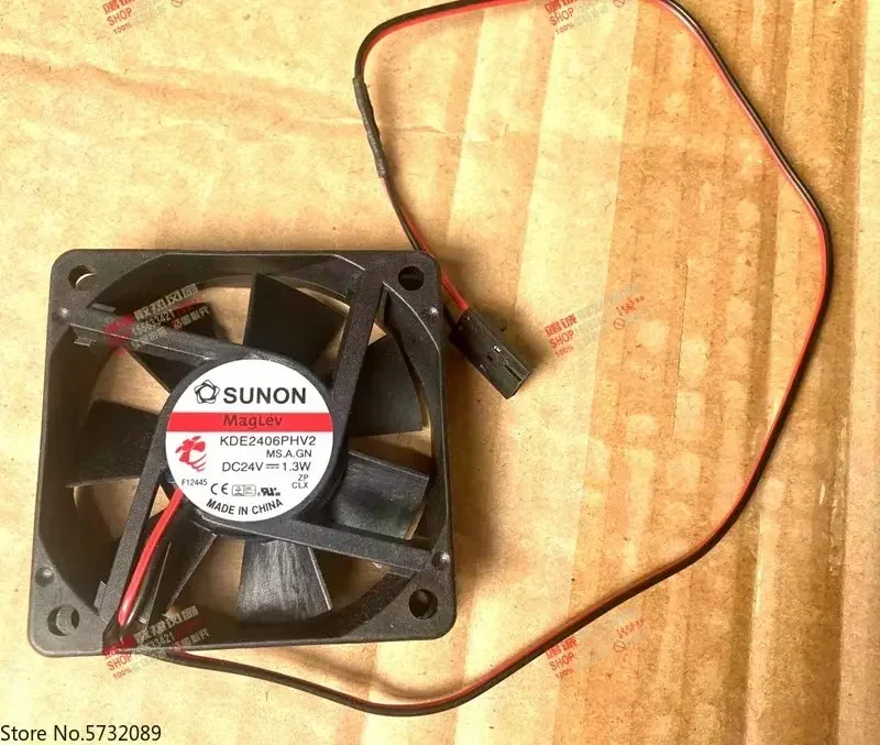 

5PCS SUNON KDE2406PHV2 6015 24V 1.3W 6CM Super Silent Maglev Medical Equipment Fan