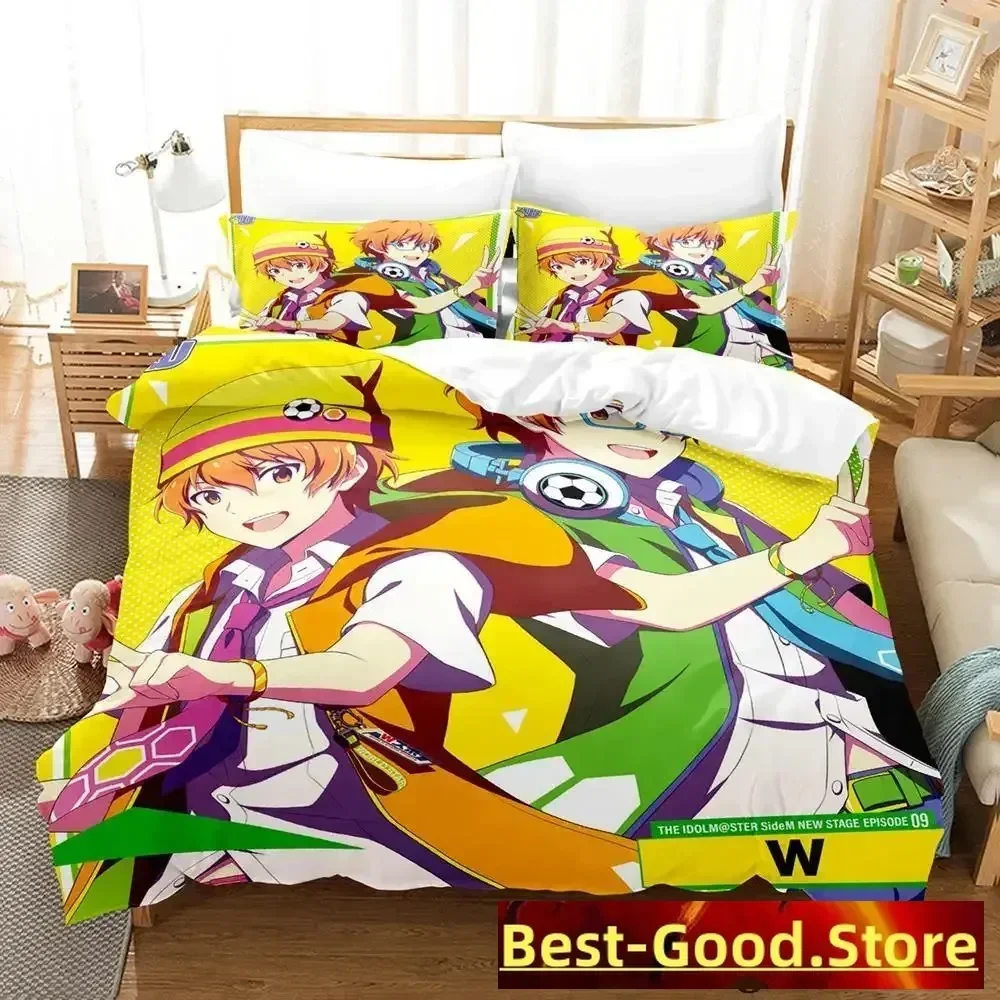 

2023 THE iDOLM@STER SideM Printed Bed Set Duvet Cover Pillowcase Bedding Set Bed Linen Sheet Quilt Cover Full Queen King Size