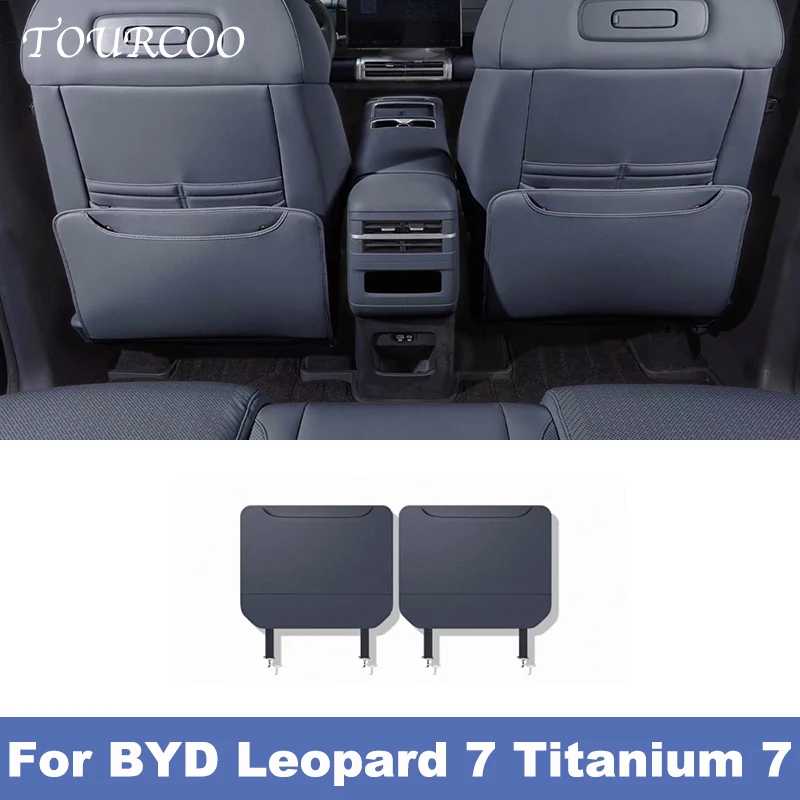 

For BYD Leopard 7 Titanium 7 2025 2026 Car Rear Seat Anti Kick Pad Backrest Anti Dirt Protection Pad Anti-kick Pad Accessories