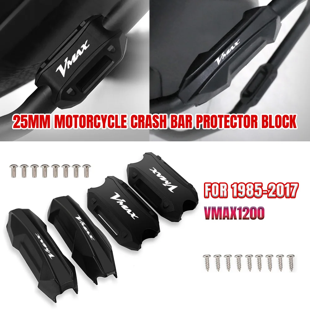 

Motorcycle Bumper Engine Guard 25MM Protector Block Crash Bar Decorative For Yamaha V-MAX VMAX 1200 V-MAX1200 VMAX1200 1985-2017