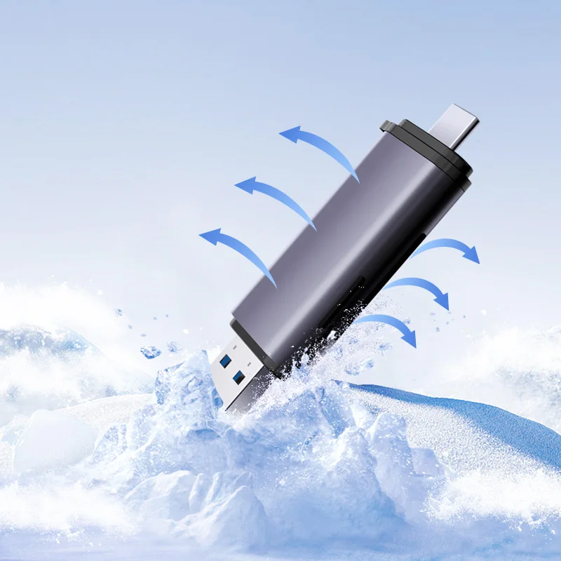 DM 2 в 1 USB3.1 + Type C TF и SD кардридер CR031