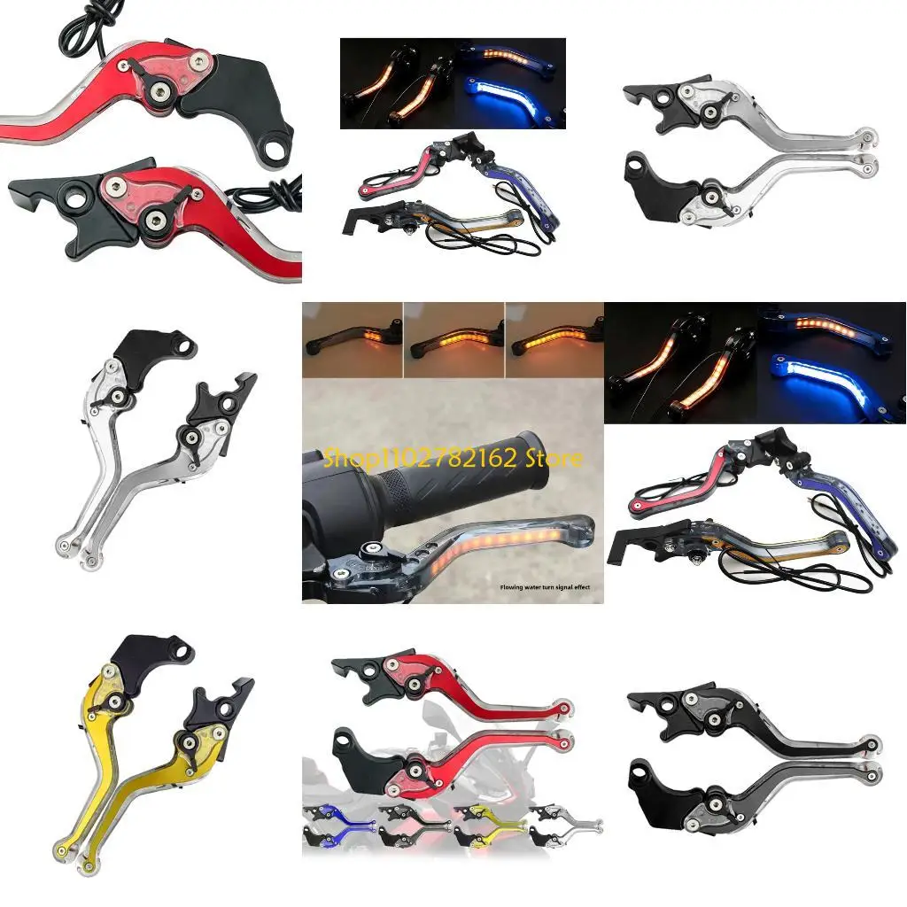 

547B Scooter Motorcycle Brake Clutch Lever Hydraulic Brake Handle with LED Light Motorcycle Accessories
