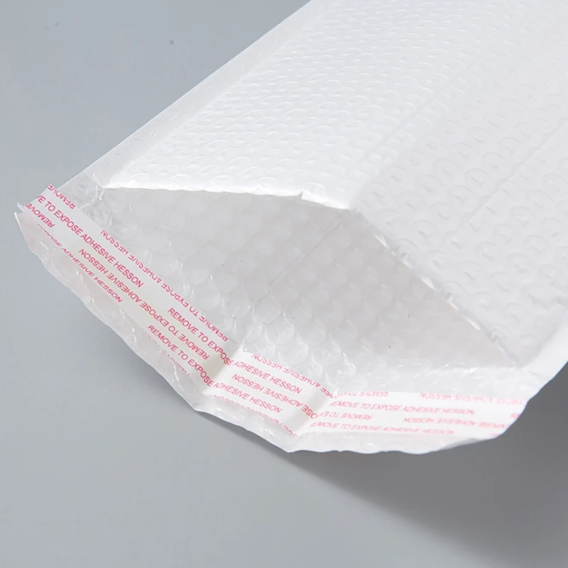20pcs Black white Long Envelope Bubble Bag Narrow Compressive Resistant Bubble Film Express Self-adhesive Package Air Post Bags