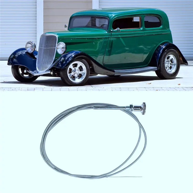 Limited Time Offer Chrome Universal 6 Ft Carb Carburetor Choke Cable Push Pull Choke Throttle Cable Part For Hot Rat Rod Holley