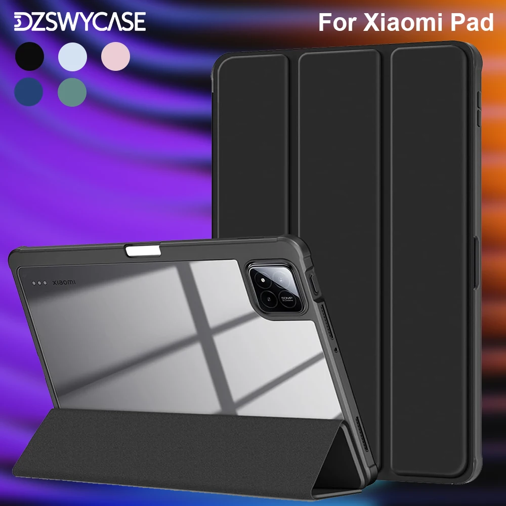 

Чехол для XiaoMi Pad 7 8 11,2 дюйма, MiPad 6 11, для RedMi Pad 2 11 дюймов, RedMi Pad Pro 12,1, RedMi SE 11 8,7, прозрачный чехол для ПК