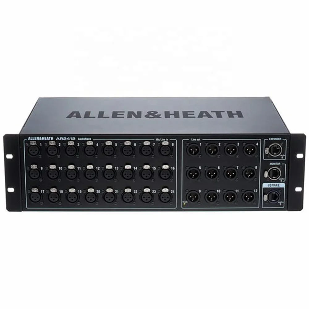 Allen & Heath AR2412 Digital Stage Box 24 Inputs 12 Outputs Rack Expander For Qu / Avantis / SQ Series Digital Mixer Systems