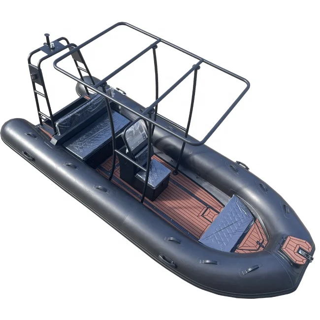 جودة عالية 16ft Orca PVC/Hypalon/Orca Rigid الألومنيوم RIB 480 قوارب التجديف القابلة للنفخ للبيع #5