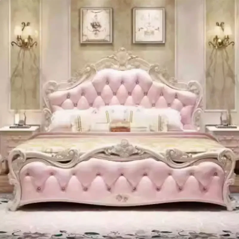 

Двуспальная кровать с изголовьем King Size, простой красивый каркас для гостиной, двуспальная кровать, роскошная современная мебель для спальни Letto Matrimoniale