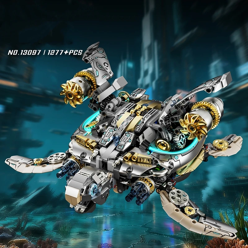 

Набор строительных блоков «Механическая черепаха», модель из серии «Животные», подходит для подарков и коллекционирования.