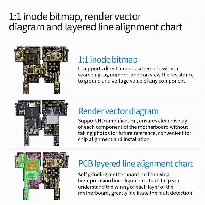 JCID 230DAY intelligent Maintenance Drawing Schematic Diagram Bitmap for iPhone iPad Android Circuit integrated Diagram Bitmap