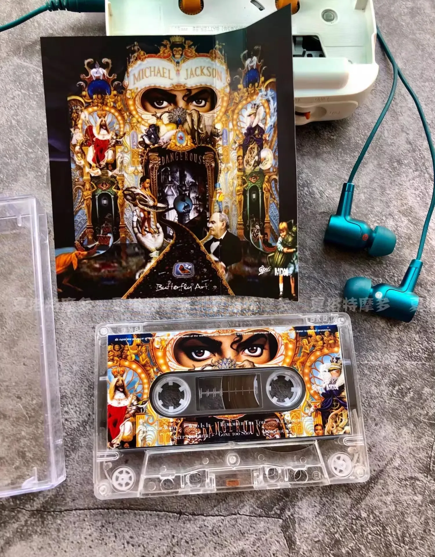 King of pop Superstar Michael Jackson Music Tape MJ Dangerous Album Cassettes Cosplay Soundtracks Box Walkman Car Party Music