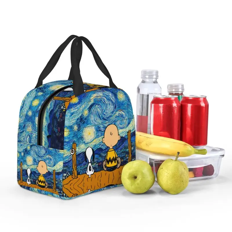 Lancheira Isolada Térmica para Mulheres, Desenhos animados bonitos personalizados, Refrigerador portátil, Sacolas de piquenique quente, Recipiente