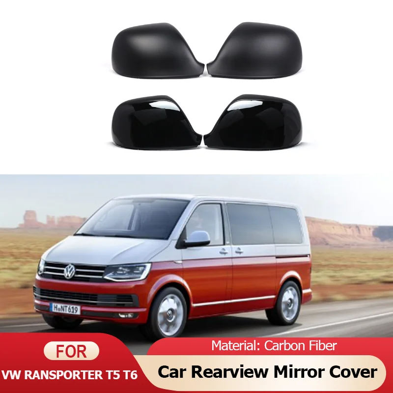 for VW Volkswagen Transporter Caravelle Multivan T5 T6 T6.1 2004~2024 Car Rearview Side Mirror Cover Cap Case Trim Accessories