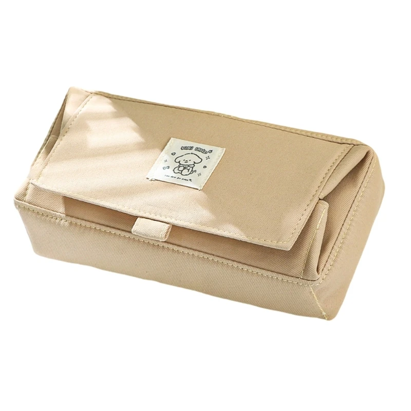 حافظة أقلام متعددة الأغراض ذات سعة كبيرة وحقائب أقلام من القماش وحافظة أقلام مكتبية وحامل منظم للطالبات الأولاد والبنات